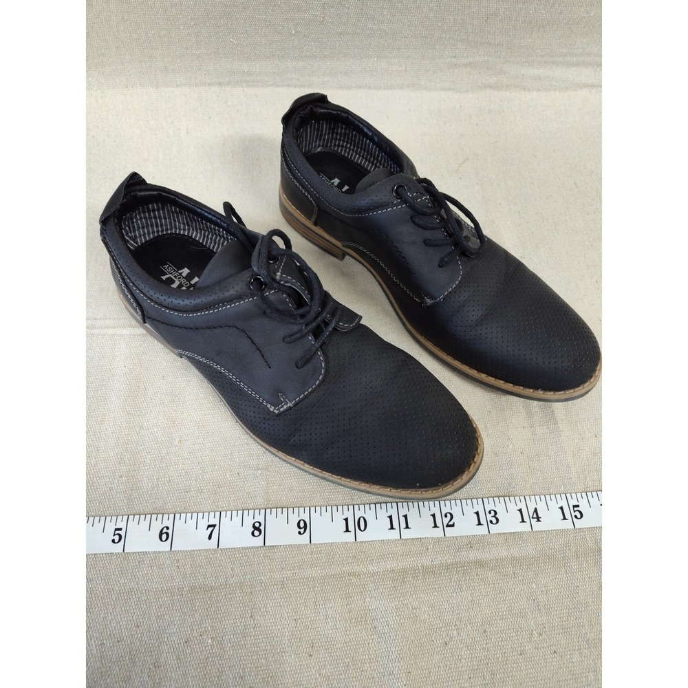 Ashford Hayes Barkley Mens Black Perforated Lace Up Oxford Shoes 5M 456113